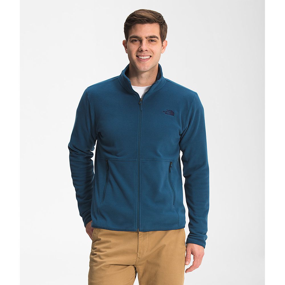 The North Face Fleece Full Zip Mens Australia - The North Face Tka Glacier Blue (IZA-291075)